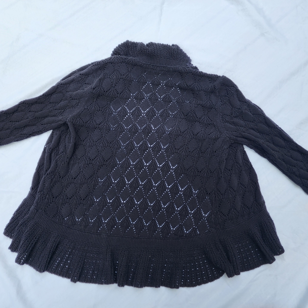 PXL RUFFLE black sweater - Picture 4 of 12